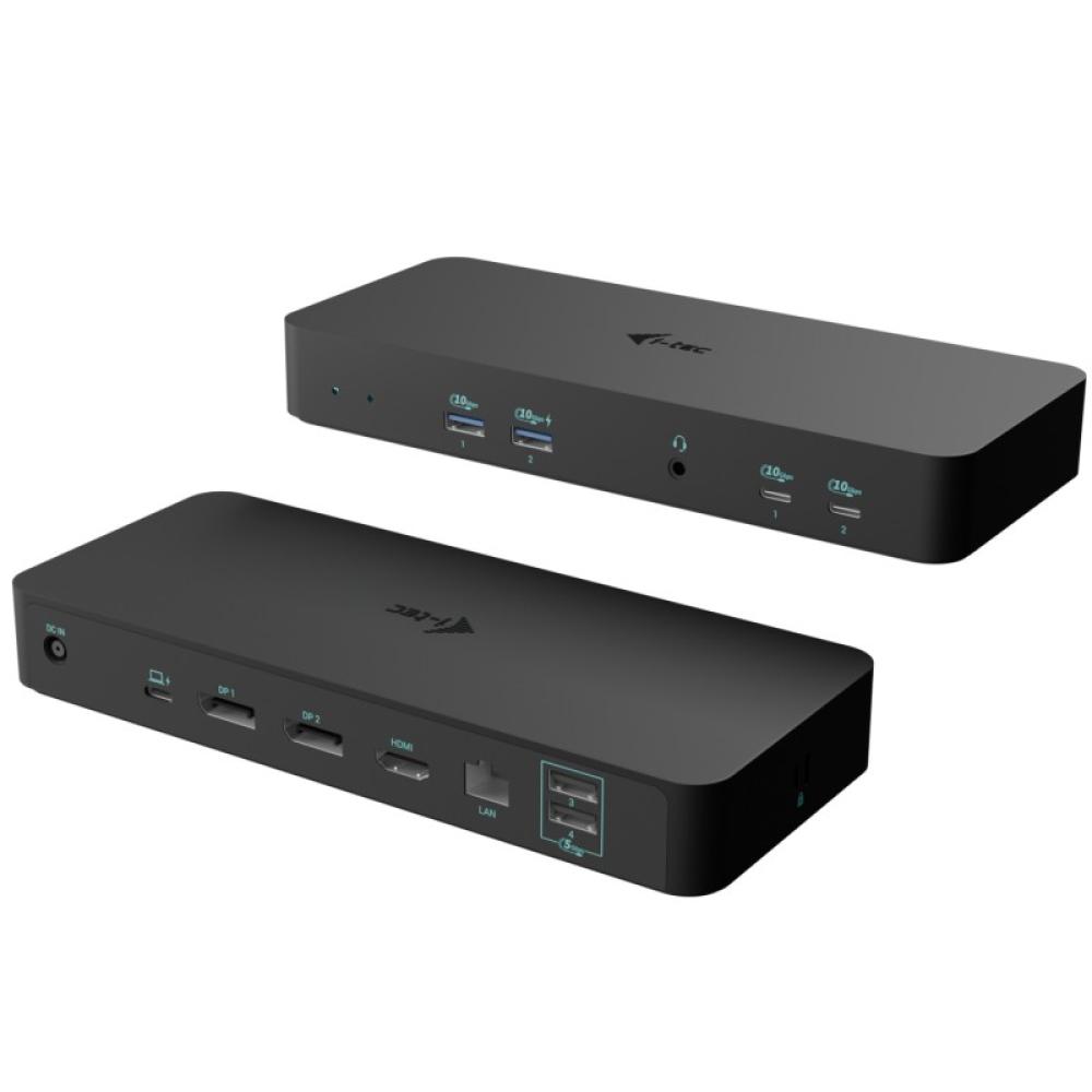 i-tec - USB-C Intelligent Triple Display Docking Station + Power Delivery 100W