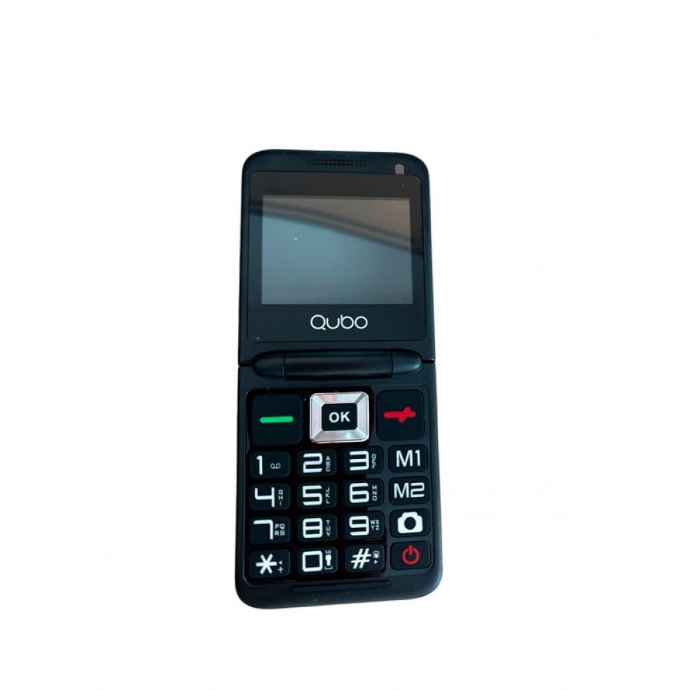 Qubo - X-10BK teléfono móvil 6,1 cm (2.4") Negro Teléfono para personas mayores