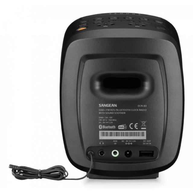 Sangean - DCR-83 Personal Analógico y digital Negro