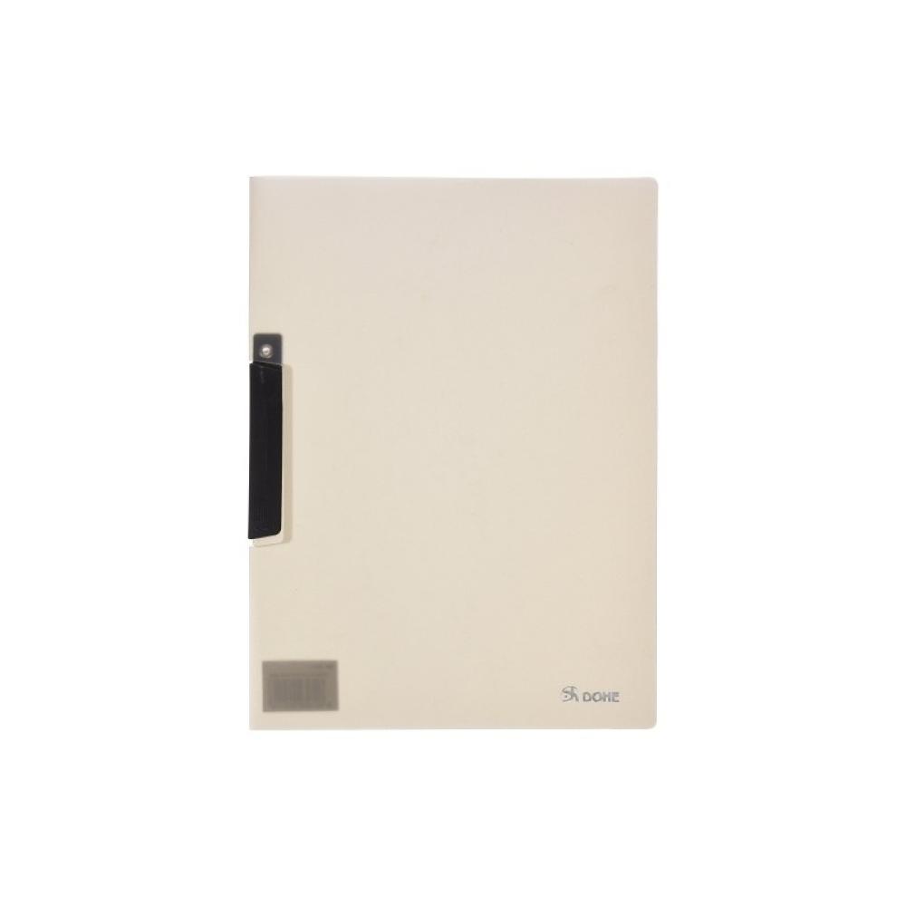 DOHE - DOSSIER CLIP DOHE PP A4 p.PTCO.30h GRIS - Pack de 8 unidades