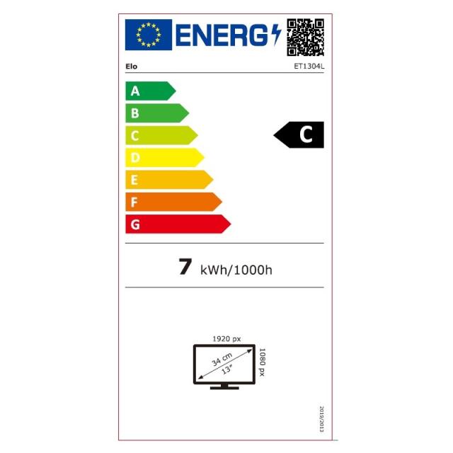 Elo Touch Solutions - 1304L monitor POS 33,8 cm (13.3") 1920 x 1080 Pixeles Full HD TFT Pantalla táctil