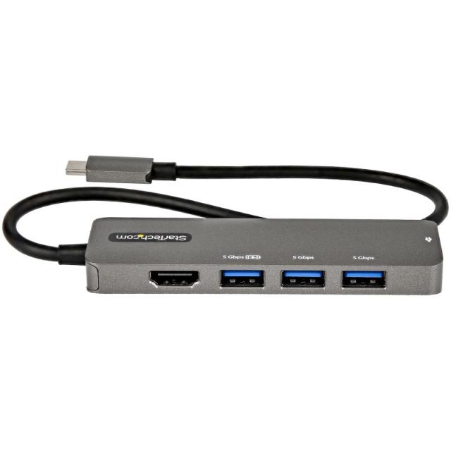 StarTech.com - Adaptador Multipuertos USB-C - Docking Station USB Tipo C a HDMI 2.0b 4K de 60Hz (HDR10) - PD de 100W de Paso - H