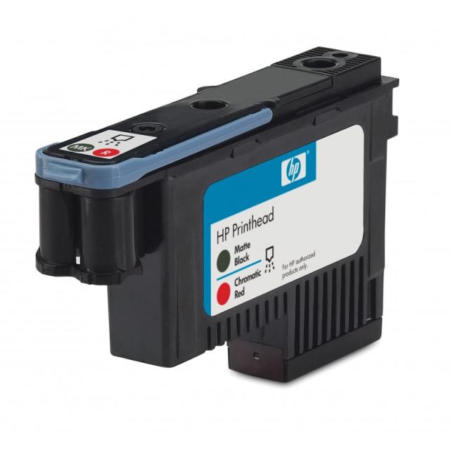 HP - Cabezal de impresión DesignJet 73 negro mate/rojo cromático