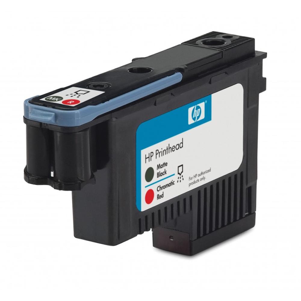 HP - Cabezal de impresión DesignJet 73 negro mate/rojo cromático