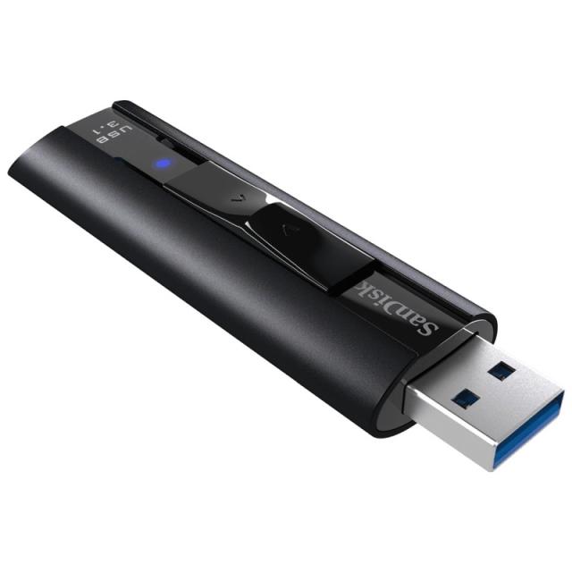 SanDisk - Extreme Pro unidad flash USB 256 GB USB tipo A 3.2 Gen 1 (3.1 Gen 1) Negro
