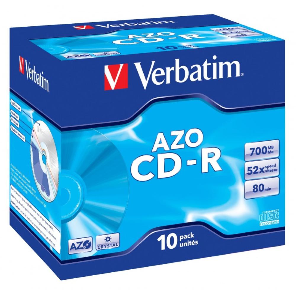 Verbatim - CD-R AZO Crystal 700 MB 52x 10 pieza(s)