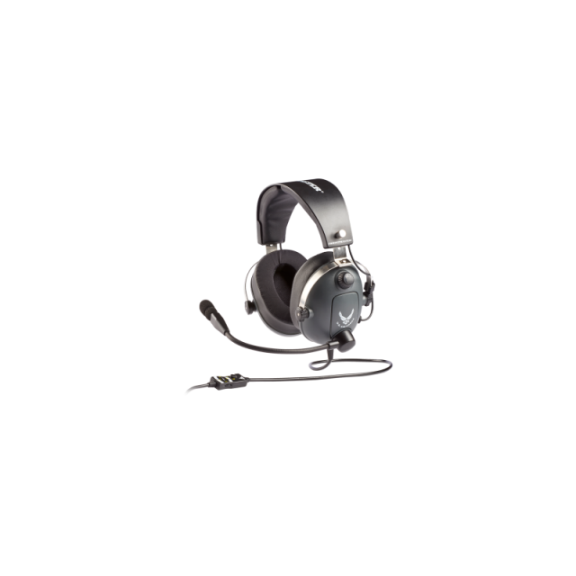 Thrustmaster - T.Flight U.S. Air Force Auriculares Alámbrico Diadema Aviación/Control de tráfico aéreo Negro, Gris