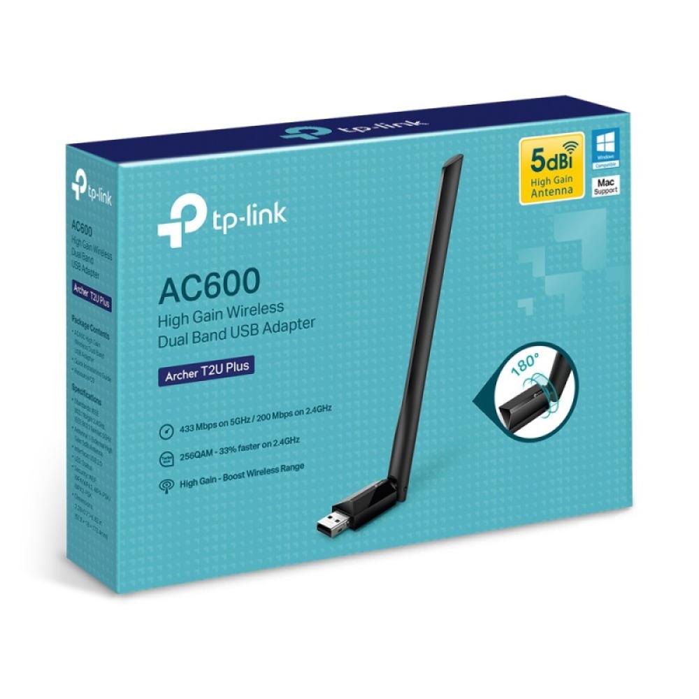 TP-Link - Archer T2U Plus Interno WLAN 600 Mbit/s - ARCHER T2U PLUS