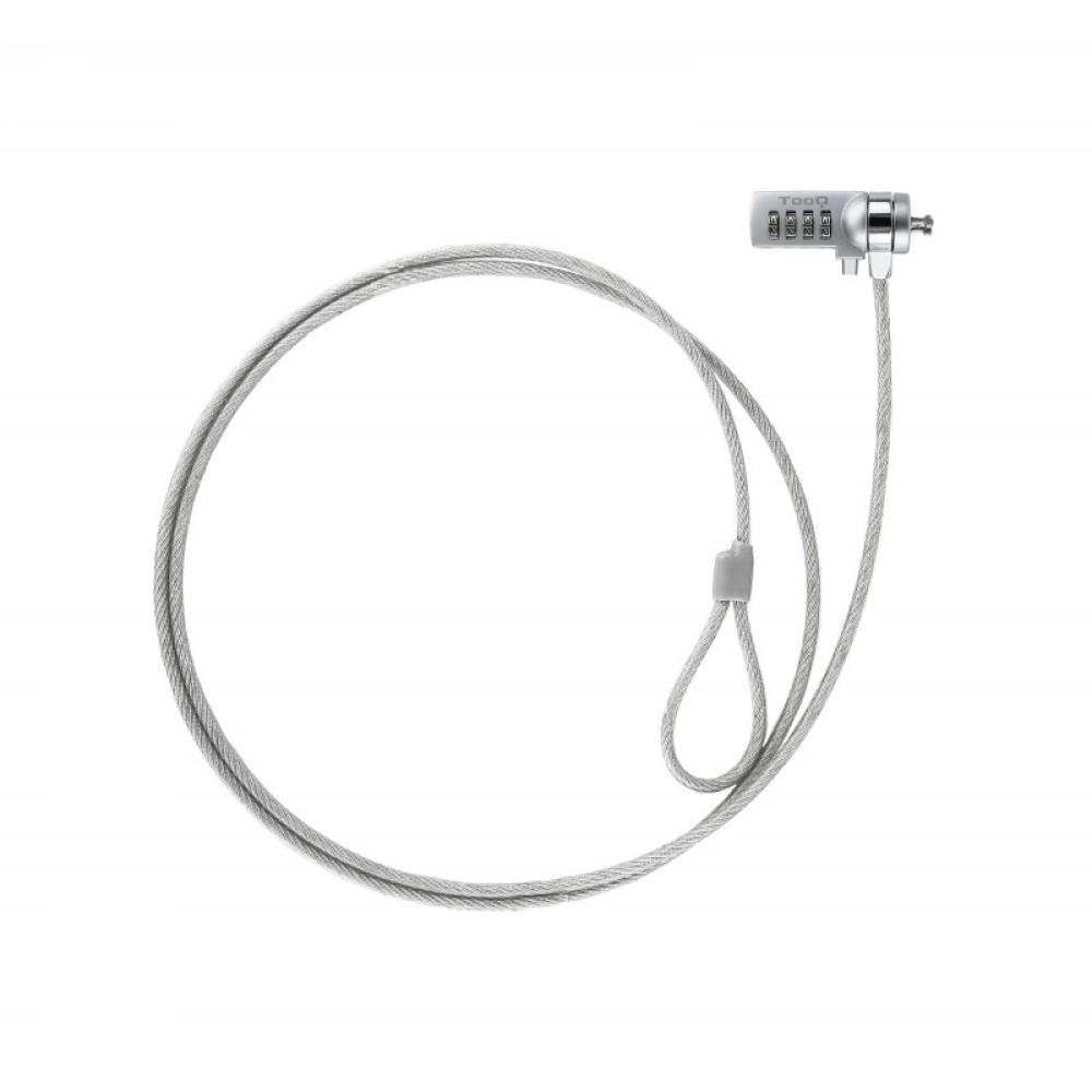 TooQ - TQCLKC0015 cable antirrobo Plata 1,5 m