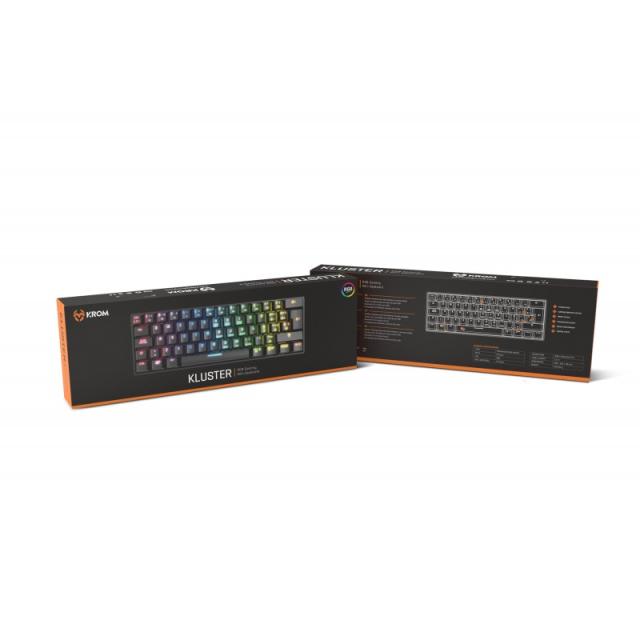 Krom - Kluster teclado Juego USB + Bluetooth Negro