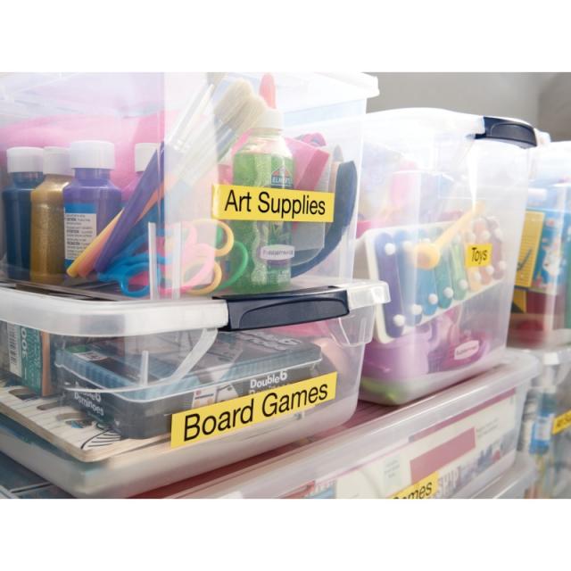 DYMO - D1 - Etiquetas estándar - Negro sobre amarillo - 12mm x 7m