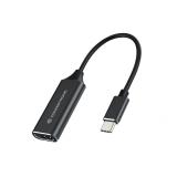 Conceptronic - ABBY03B adaptador de cable de vídeo HDMI tipo A (Estándar) USB Tipo C Negro