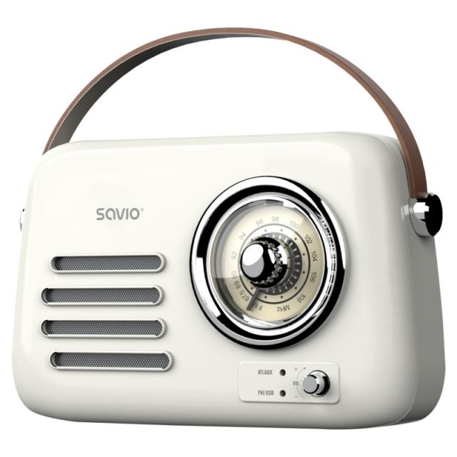 Savio - RS-02 radio Portátil Analógica Blanco