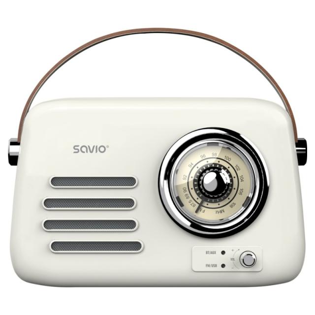 Savio - RS-02 radio Portátil Analógica Blanco