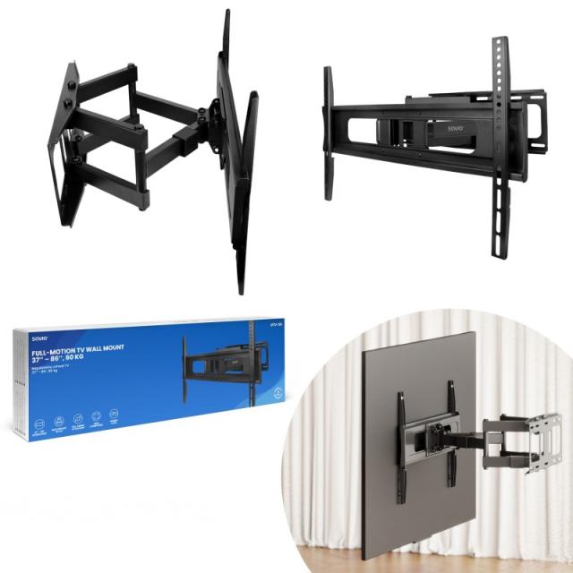 Savio - UTV-04 soporte para TV 2,18 m (86") Negro