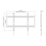 Neomounts - LFD-W1000 Soporte de pared para TV 60-100" - fijo