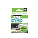 DYMO - D1 - Etiquetas estándar - Negro en claro - 19mm x 7m