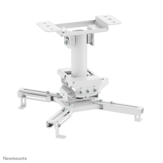 Neomounts - CL25-530WH1 Soporte de techo para proyector - alt. 25,5 cm - fácil montaje - movimiento completo