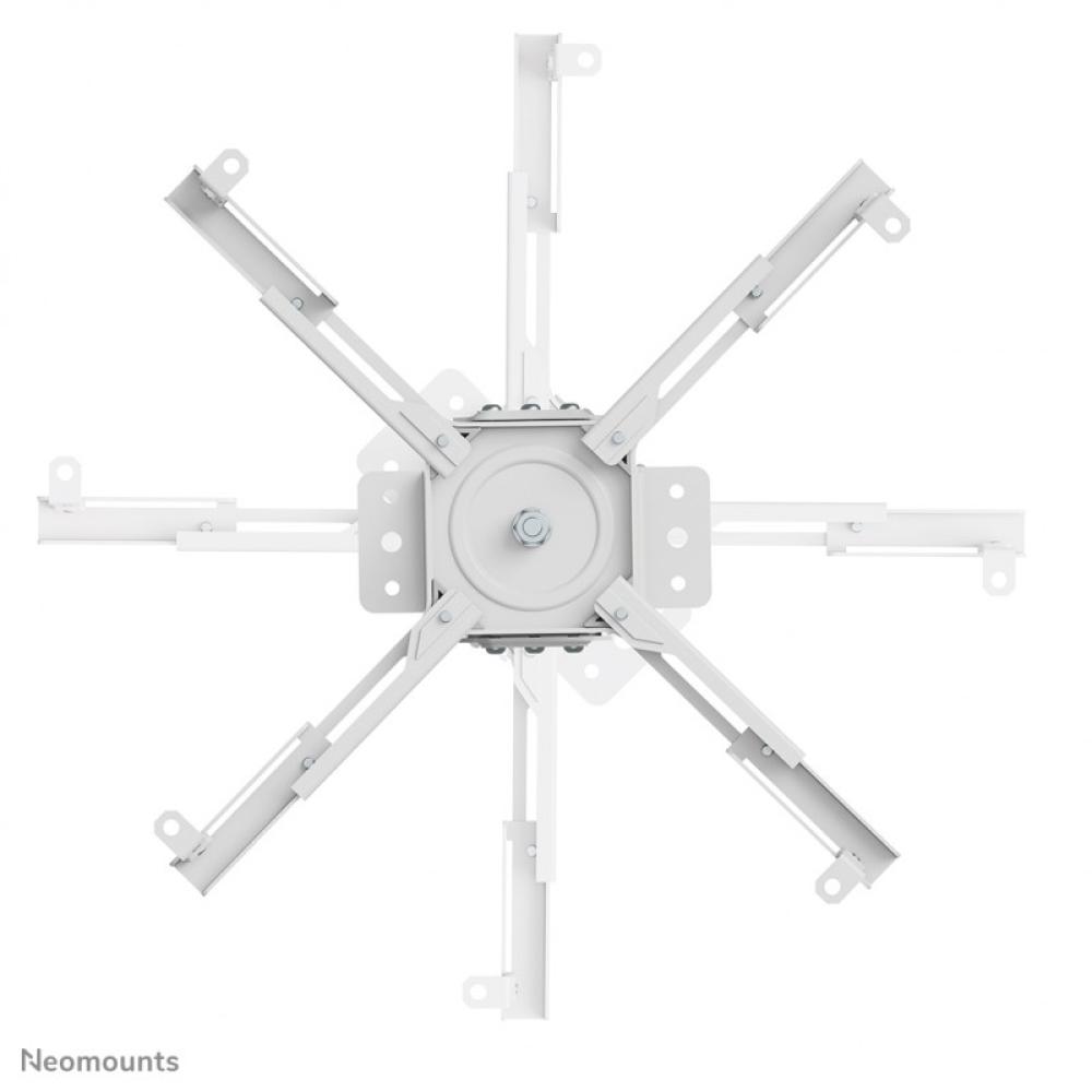 Neomounts - CL25-530WH1 Soporte de techo para proyector - alt. 25,5 cm - fácil montaje - movimiento completo