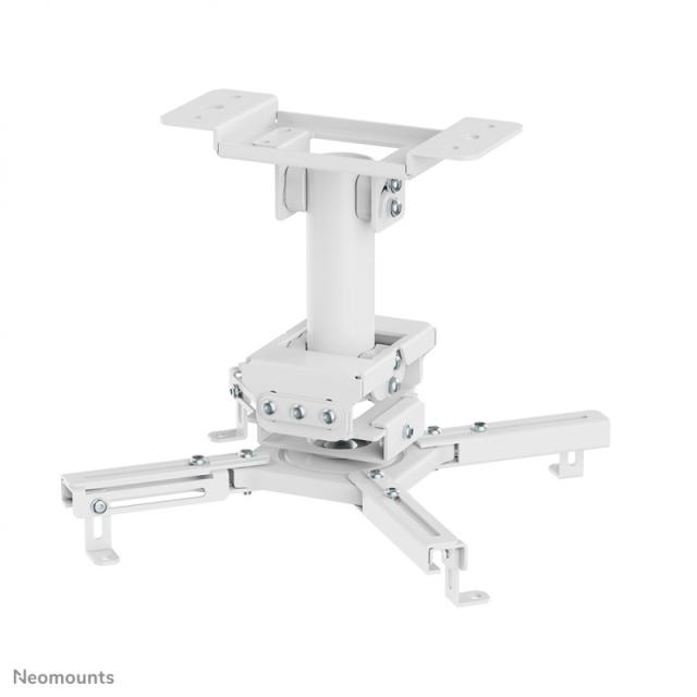 Neomounts - CL25-530WH1 Soporte de techo para proyector - alt. 25,5 cm - fácil montaje - movimiento completo
