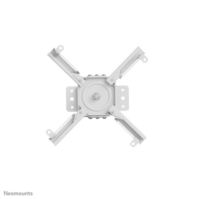 Neomounts - CL25-530WH1 Soporte de techo para proyector - alt. 25,5 cm - fácil montaje - movimiento completo