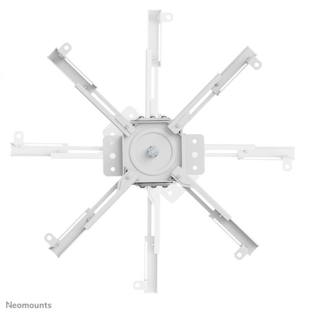 Neomounts - CL25-540WH1 Soporte de techo para proyector - alt. 60,5-90,5 cm - fácil montaje - movimiento completo