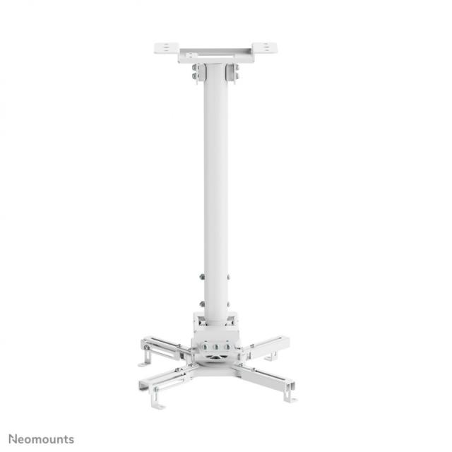 Neomounts - CL25-540WH1 Soporte de techo para proyector - alt. 60,5-90,5 cm - fácil montaje - movimiento completo