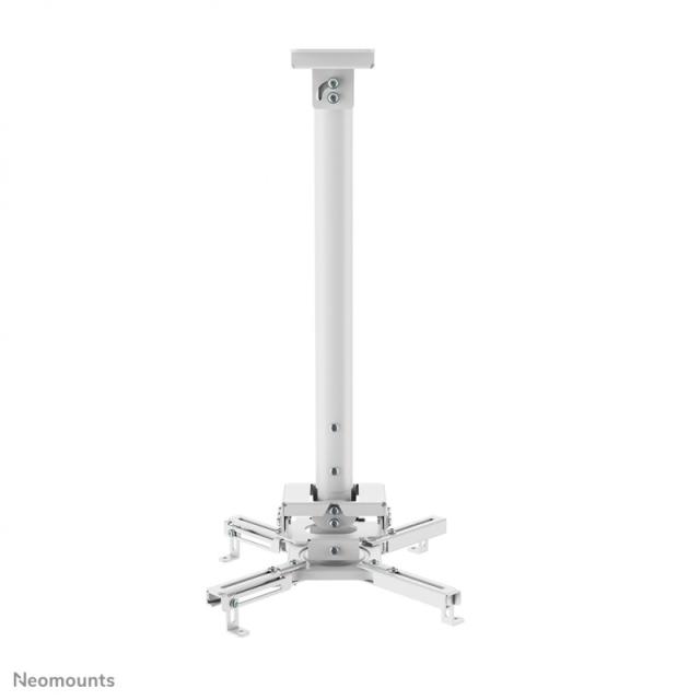 Neomounts - CL25-540WH1 Soporte de techo para proyector - alt. 60,5-90,5 cm - fácil montaje - movimiento completo