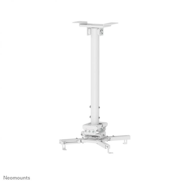 Neomounts - CL25-540WH1 Soporte de techo para proyector - alt. 60,5-90,5 cm - fácil montaje - movimiento completo
