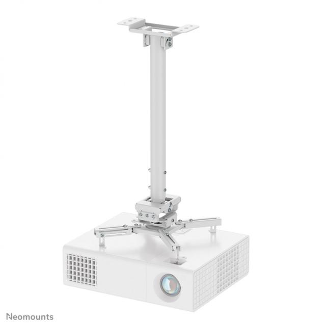 Neomounts - CL25-540WH1 Soporte de techo para proyector - alt. 60,5-90,5 cm - fácil montaje - movimiento completo