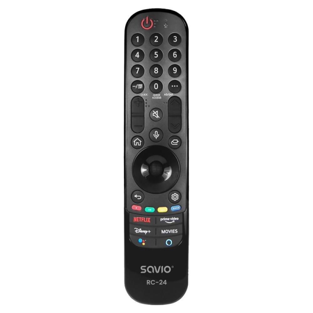 Savio - RC-24 mando a distancia IR inalámbrico TV, Universal Botones