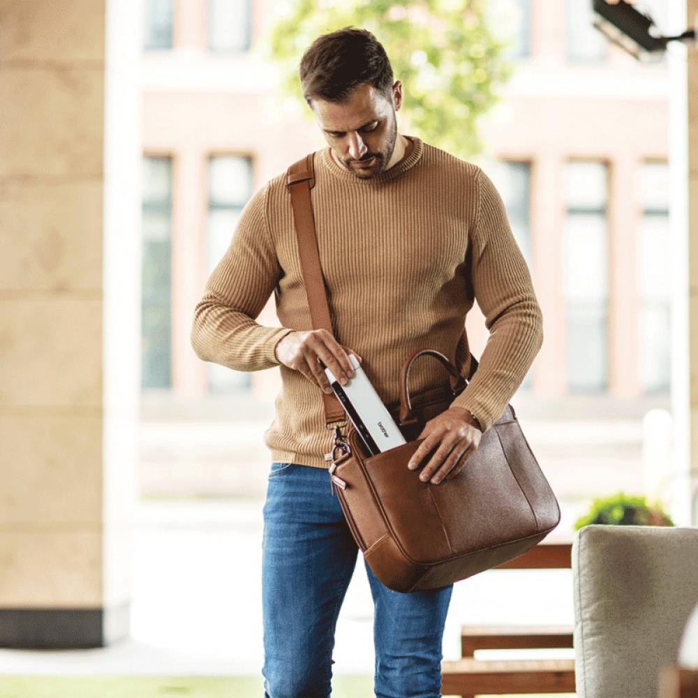 Brother - DS-740D escaner Escáner alimentado con hojas 600 x 600 DPI A4 Negro, Blanco