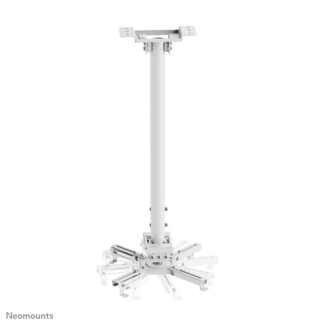 Neomounts - CL25-550WH1 Soporte de techo para proyector - alt. 74,5-114,5 cm - fácil montaje - movimiento completo