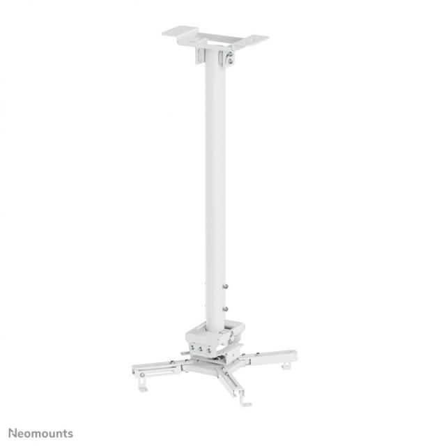 Neomounts - CL25-550WH1 Soporte de techo para proyector - alt. 74,5-114,5 cm - fácil montaje - movimiento completo