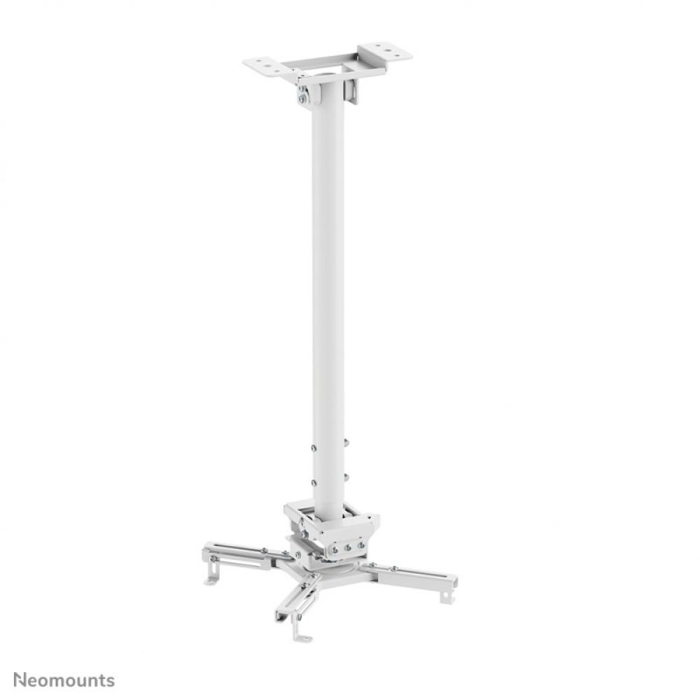 Neomounts - CL25-550WH1 Soporte de techo para proyector - alt. 74,5-114,5 cm - fácil montaje - movimiento completo