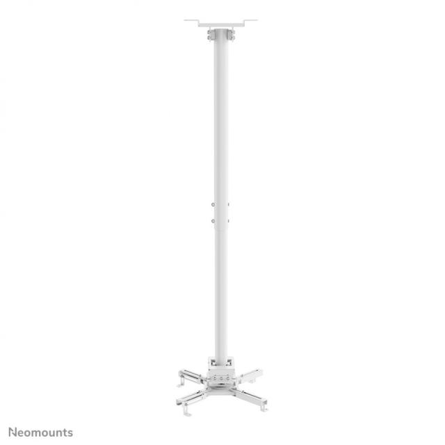Neomounts - CL25-550WH1 Soporte de techo para proyector - alt. 74,5-114,5 cm - fácil montaje - movimiento completo