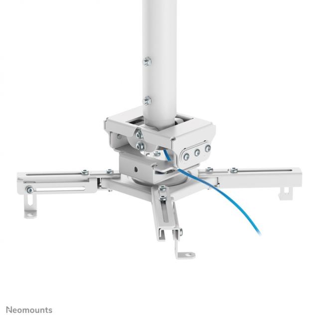 Neomounts - CL25-550WH1 Soporte de techo para proyector - alt. 74,5-114,5 cm - fácil montaje - movimiento completo