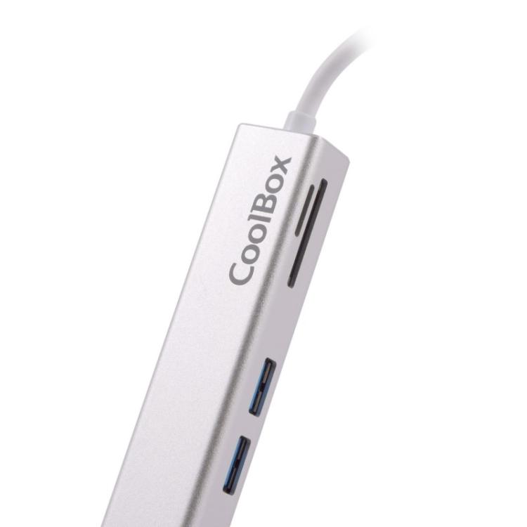 CoolBox - MINIDOCK LITE USB-C ALUMINIO HDMI/3XUSB3.0/SD/MICROSD