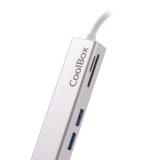 CoolBox - MINIDOCK LITE USB-C ALUMINIO HDMI/3XUSB3.0/SD/MICROSD