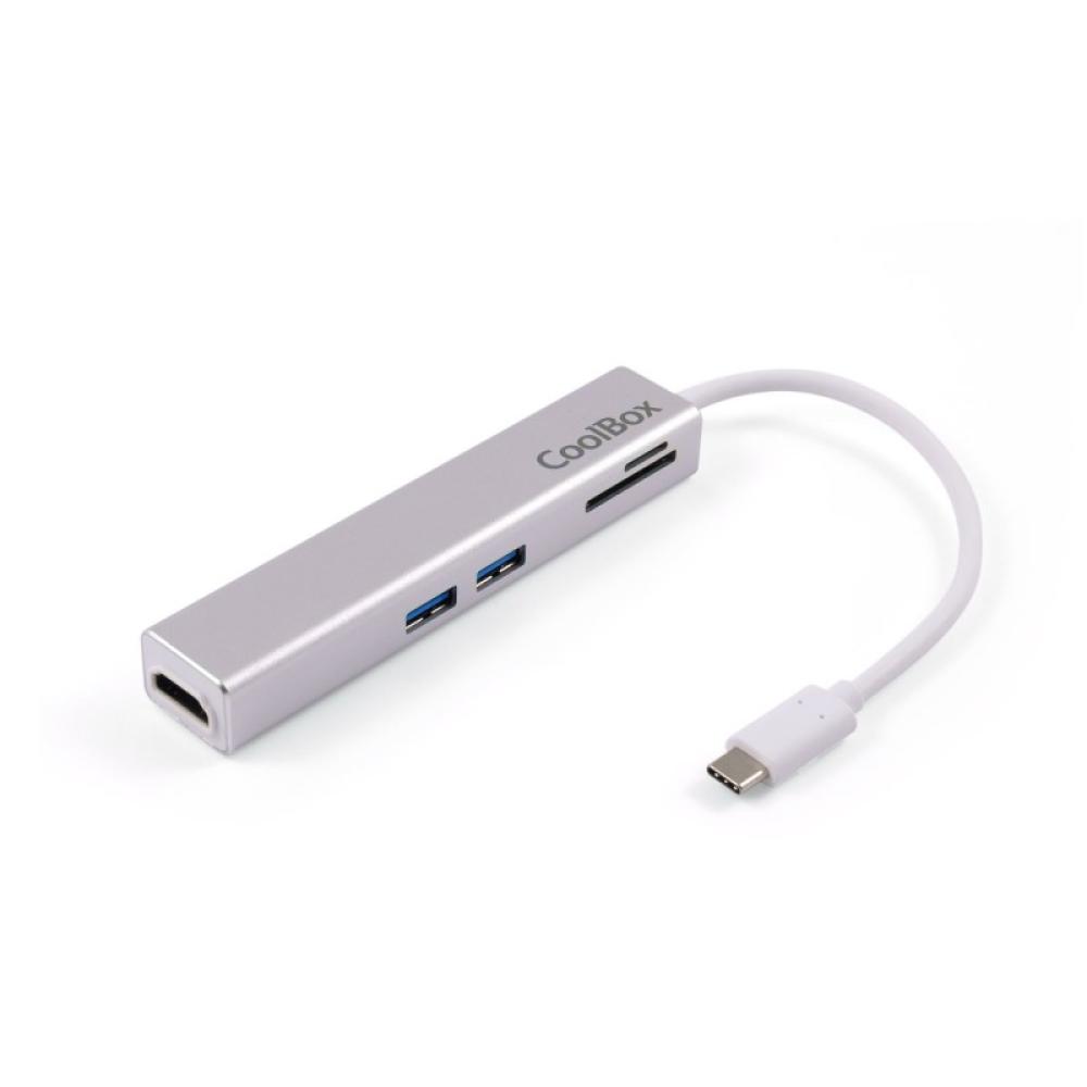 CoolBox - MINIDOCK LITE USB-C ALUMINIO HDMI/3XUSB3.0/SD/MICROSD