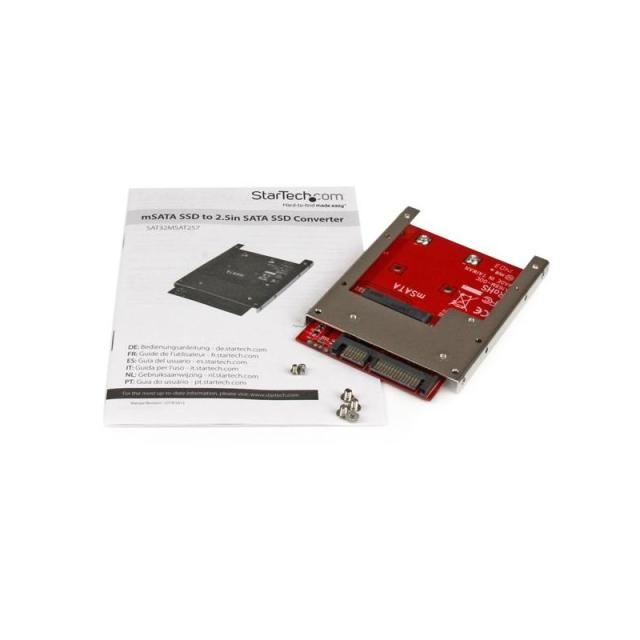 StarTech.com - Adaptador Conversor de SSD mSATA a SATA de 2,5 Pulgadas - Convertidor