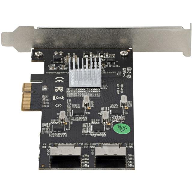 StarTech.com - Tarjeta PCIe de 8 Puertos SATA - Tarjeta Adaptadora de Expansión PCI Express SATA con 4 Controladores de Host - T