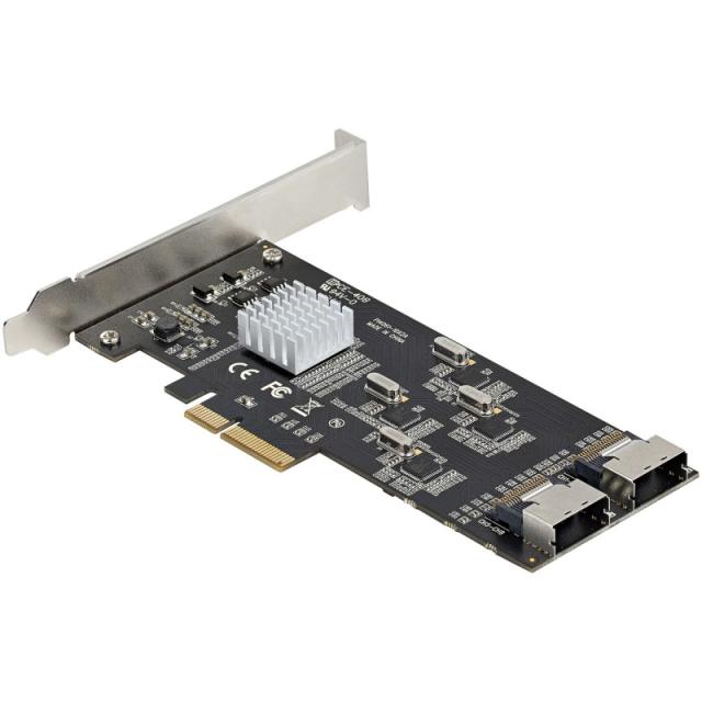 StarTech.com - Tarjeta PCIe de 8 Puertos SATA - Tarjeta Adaptadora de Expansión PCI Express SATA con 4 Controladores de Host - T