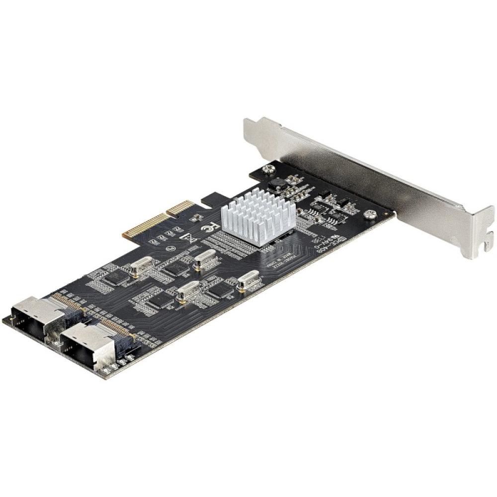 StarTech.com - Tarjeta PCIe de 8 Puertos SATA - Tarjeta Adaptadora de Expansión PCI Express SATA con 4 Controladores de Host - T