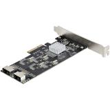 StarTech.com - Tarjeta PCIe de 8 Puertos SATA - Tarjeta Adaptadora de Expansión PCI Express SATA con 4 Controladores de Host - T