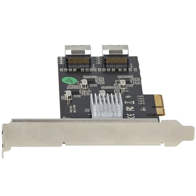 StarTech.com - Tarjeta PCIe de 8 Puertos SATA - Tarjeta Adaptadora de Expansión PCI Express SATA con 4 Controladores de Host - T
