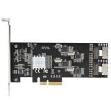 StarTech.com - Tarjeta PCIe de 8 Puertos SATA - Tarjeta Adaptadora de Expansión PCI Express SATA con 4 Controladores de Host - T