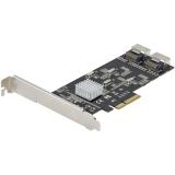 StarTech.com - Tarjeta PCIe de 8 Puertos SATA - Tarjeta Adaptadora de Expansión PCI Express SATA con 4 Controladores de Host - T