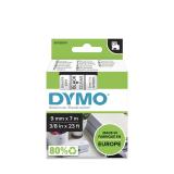 DYMO - D1 - Etiquetas estándar - Negro en claro - 9mm x 7m