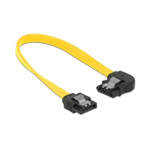 DeLOCK - 83958 cable de SATA 0,2 m SATA 7-pin Negro, Amarillo